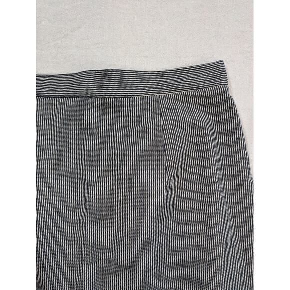 bridge & burn portland pinstripe midi pencil skirt white and black size S - Picture 2 of 6